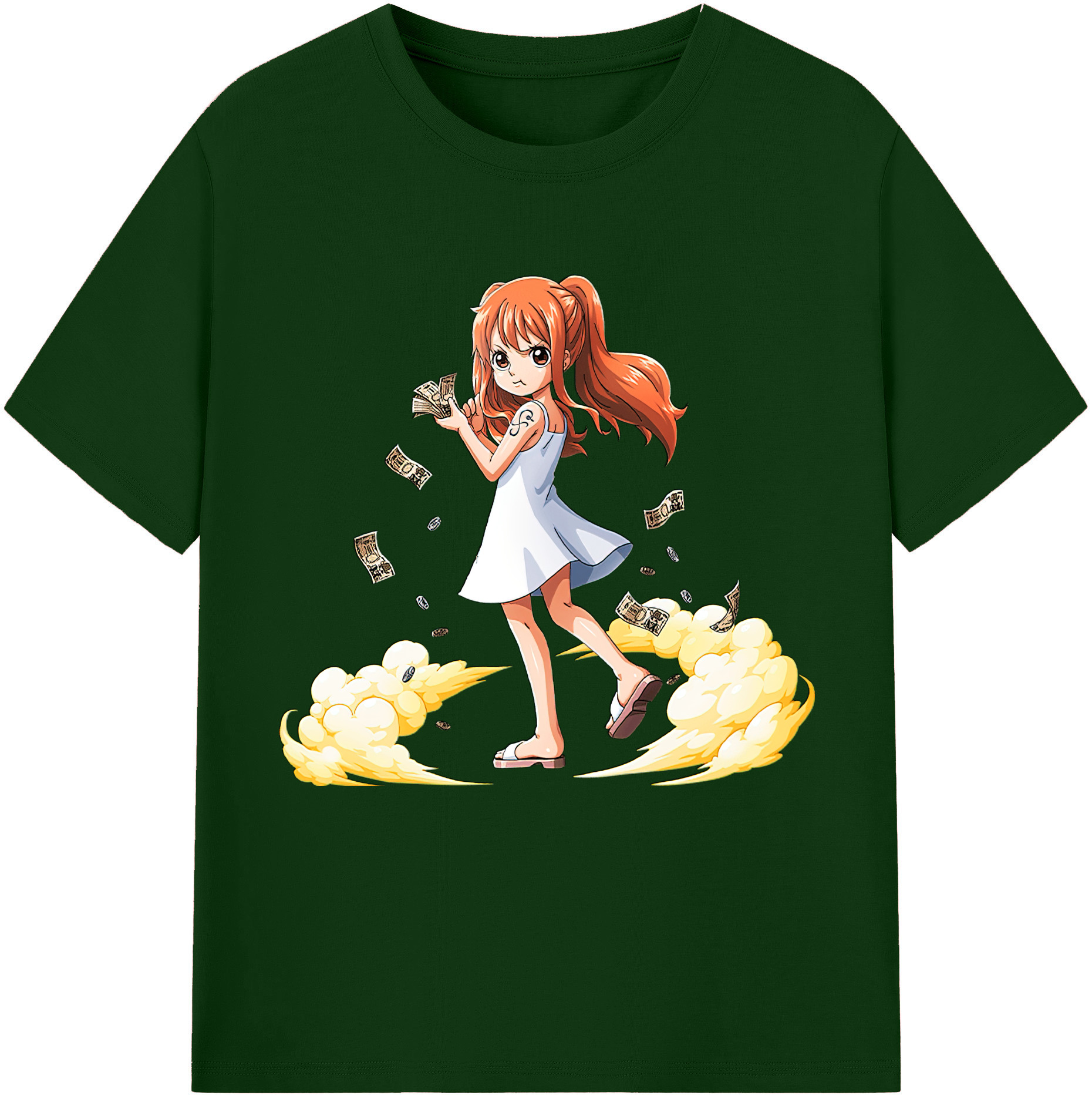 ワンピース ナミ ONE PIECE Nami 綿100％半袖Tシャツ（フロントプリント）